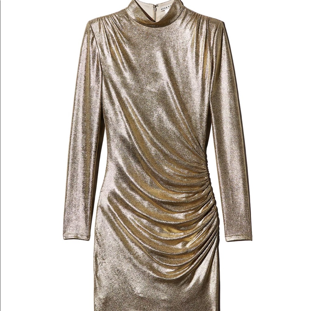 Alice + Olivia midi long sleeve dress